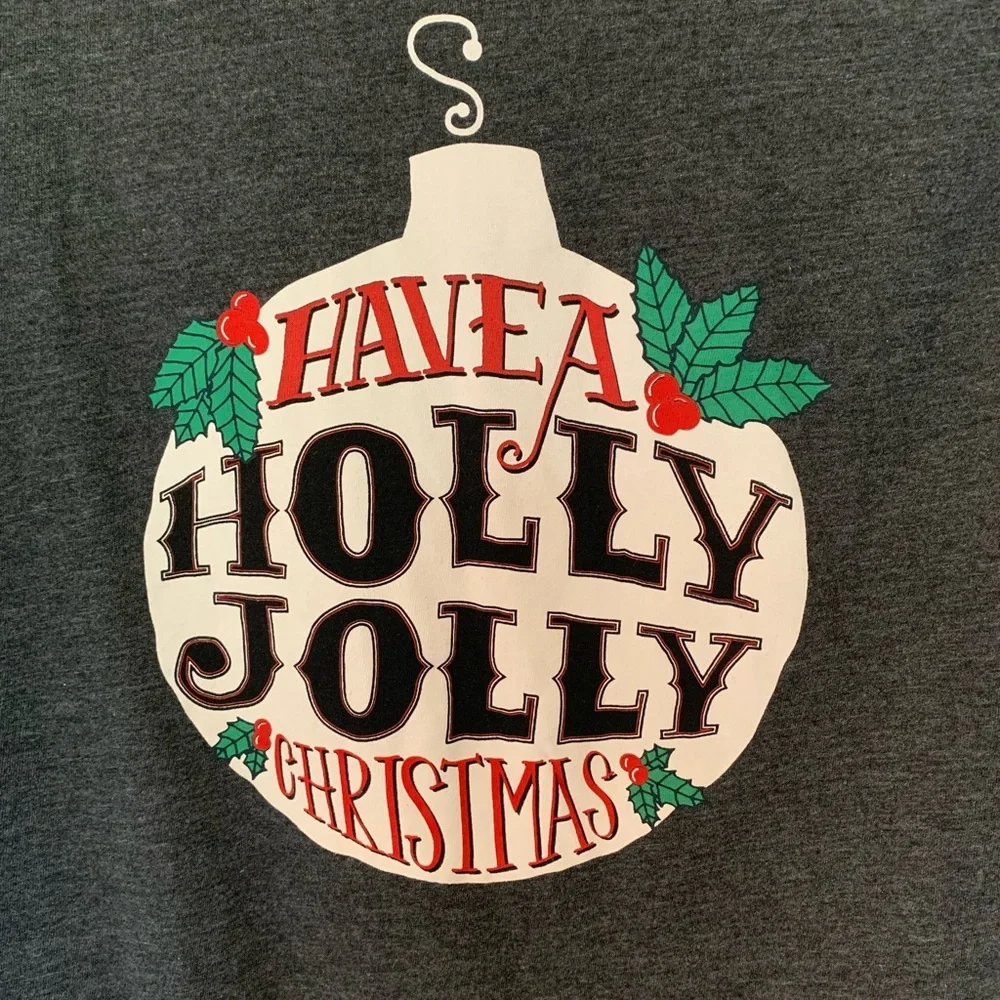 NWT LuLaRoe Liv Christmas Tee Shirt - Picture 3 of 6